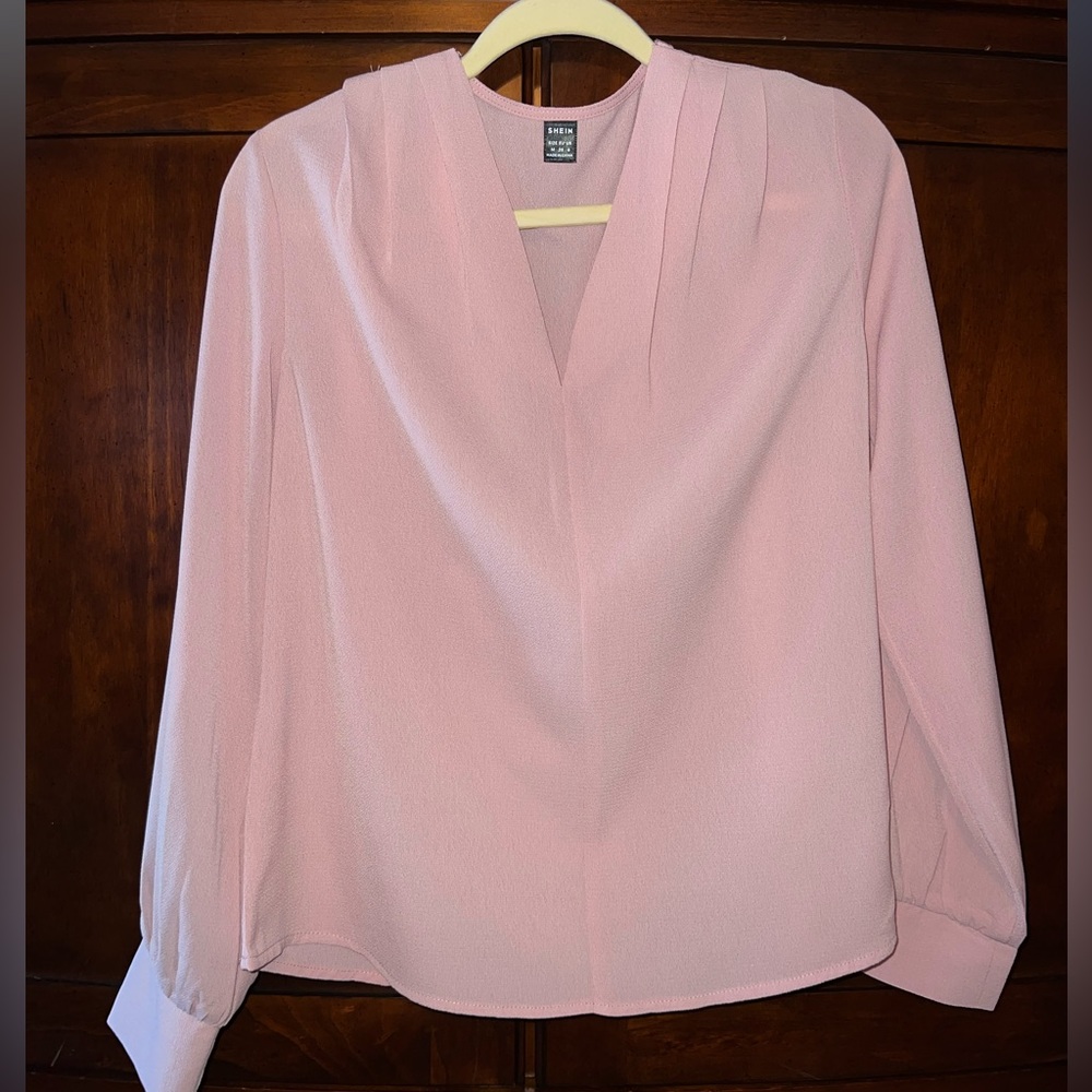 SHEIN pink blouse, never worn although it’s fits well